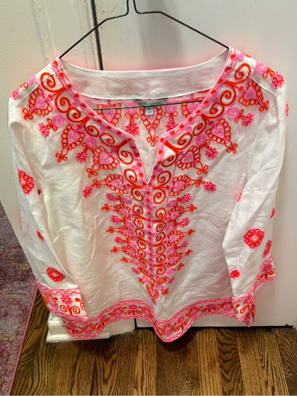 NWOT pink/orange top